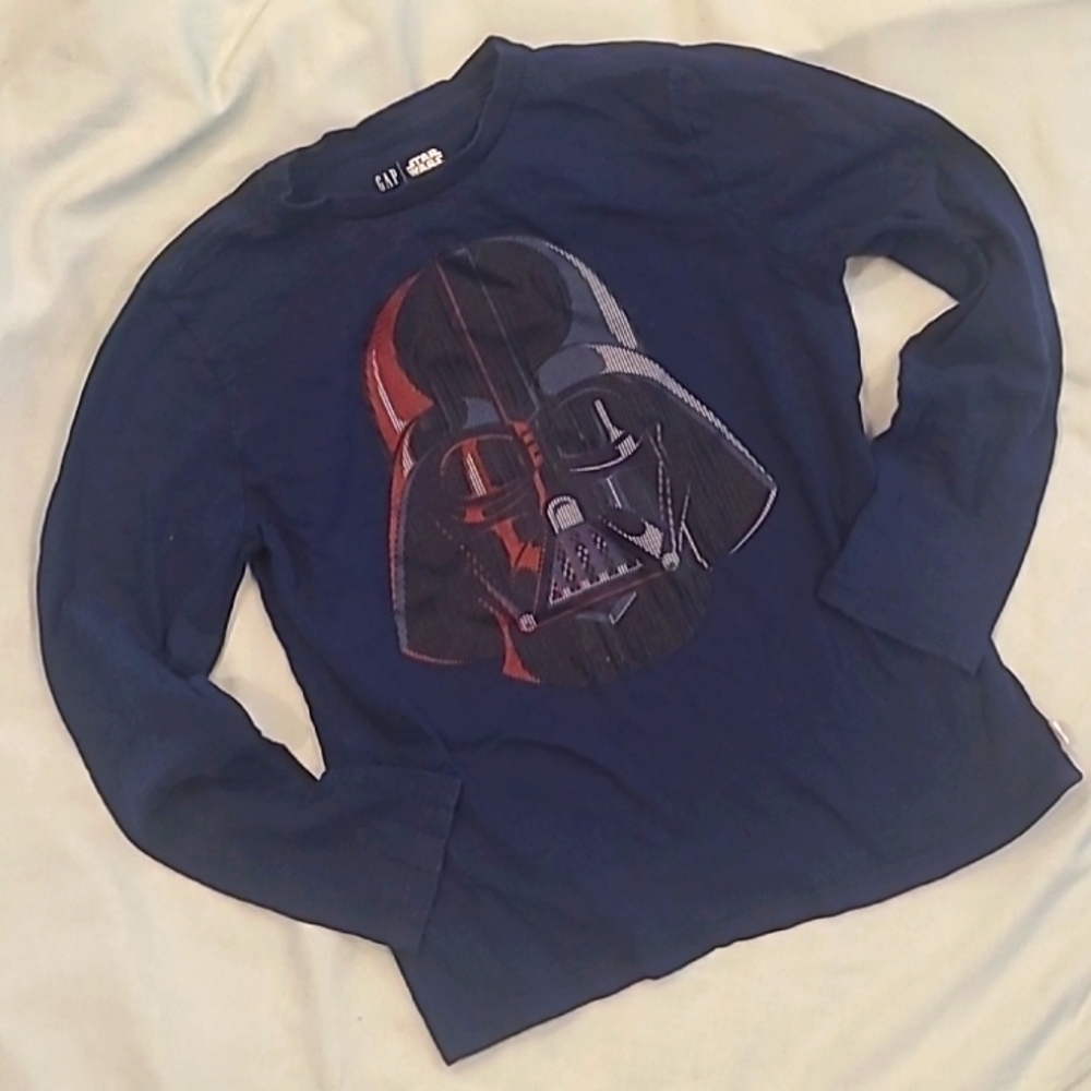 Gap star wars boys long sleeve tee blue szL